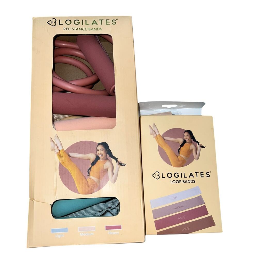 Blogilates Resistance Bands & Loops Bundle Pilates Workout Set